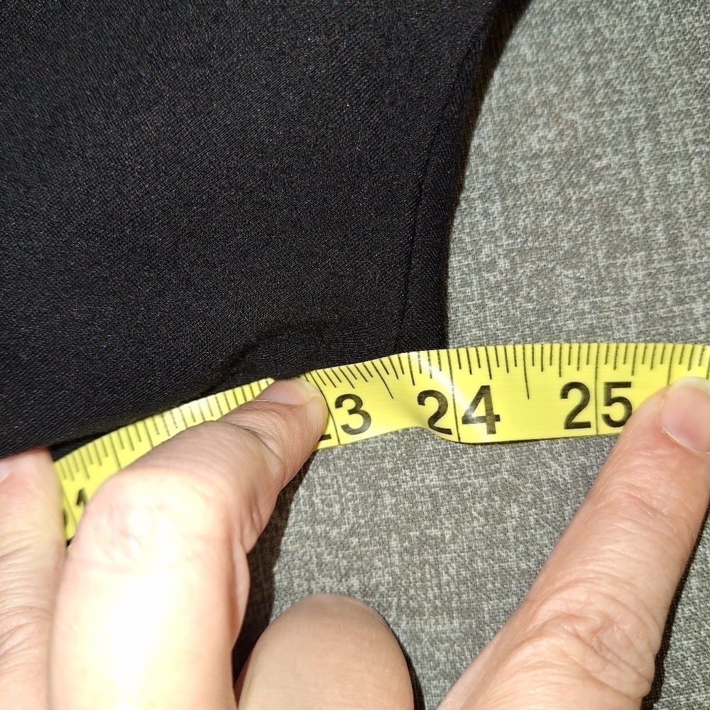 Lark + Grey Black Zipper Pocket Pants Petite Extra Large - Picture 3 of 6